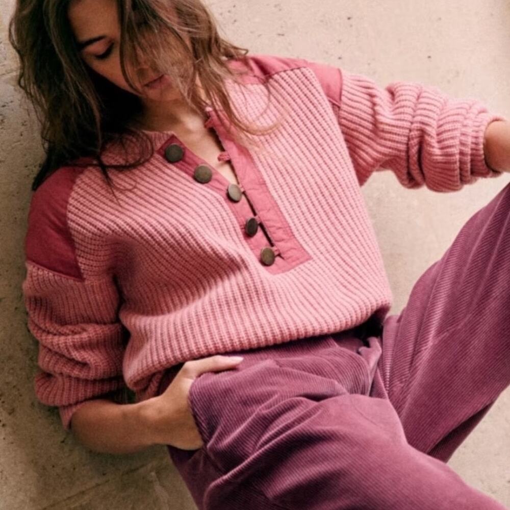 Sezane Ewen Boise De Rose Jumper Size XS